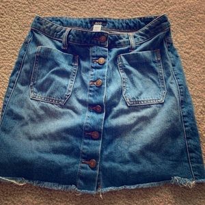 UO denim skirt